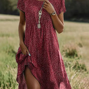 Women's Solid Cotton Summer Dress