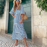 Women's Boho Maxi Cotton Dress