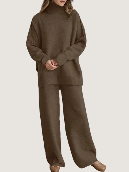 Women's Solid Knit Jumper Set