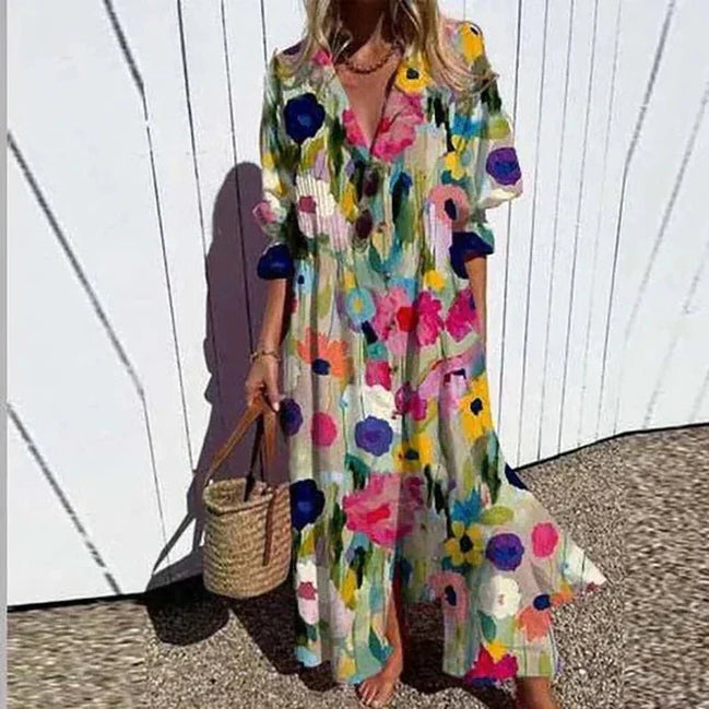 Women's Boho Cotton Dress