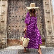 Women's Boho Maxi Cotton Dress