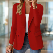 Women's Solid Wool Blazer