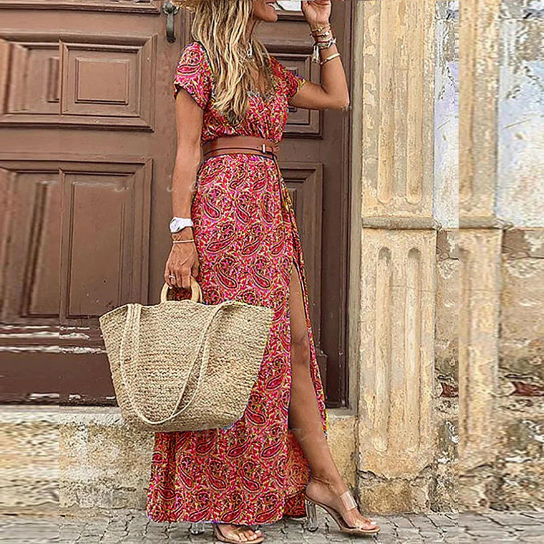 Women's Solid Viscose Maxi Dress