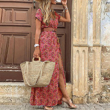 Women's Solid Viscose Maxi Dress