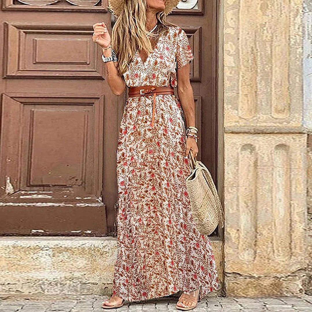 Women's Solid Viscose Maxi Dress