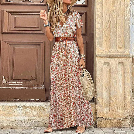 Women's Solid Viscose Maxi Dress