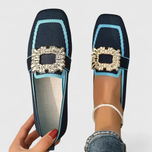 Women's Black Leather Loafers