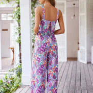 Women's Floral Crepe Jumpsuit