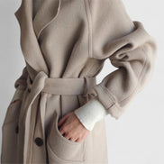 Women's Solid Wool Coat