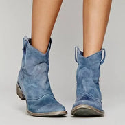 Women's Vintage Leather Ankle Boots