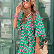 Women's Boho Maxi Cotton Dress