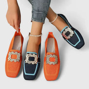 Women's Black Leather Loafers
