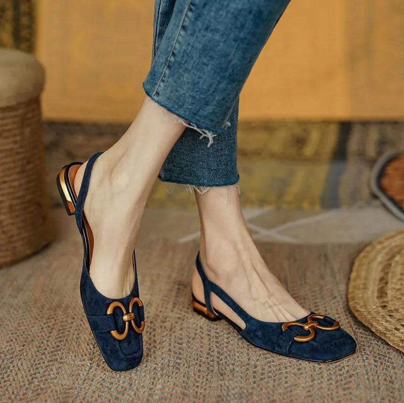 Women's Neutral Leather Sandals