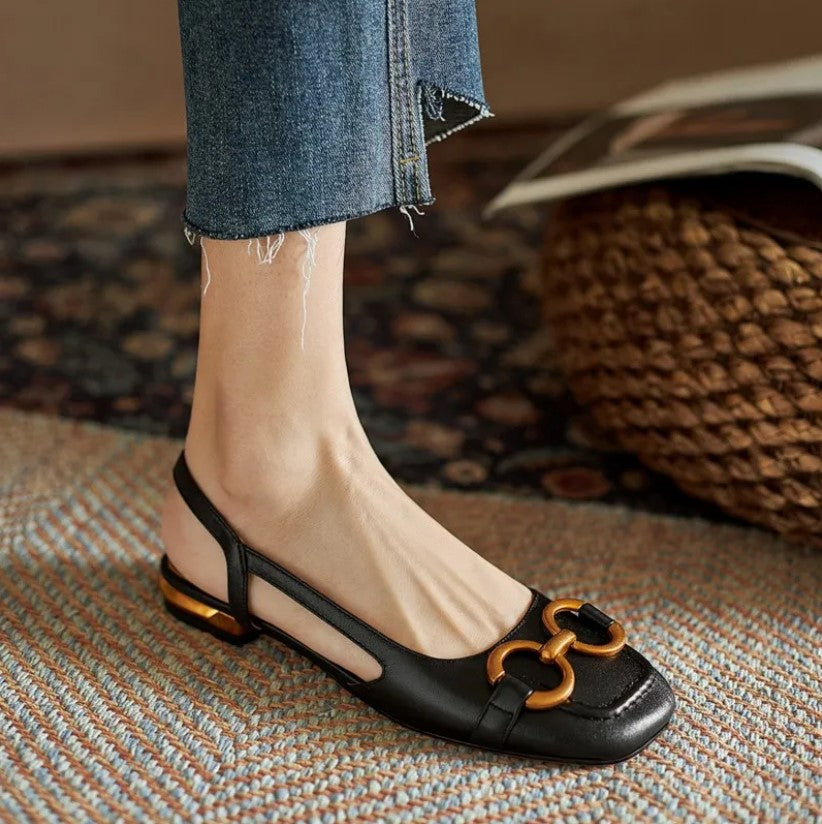 Women's Neutral Leather Sandals