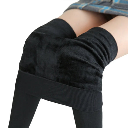 Women's Solid Velvet Leggings