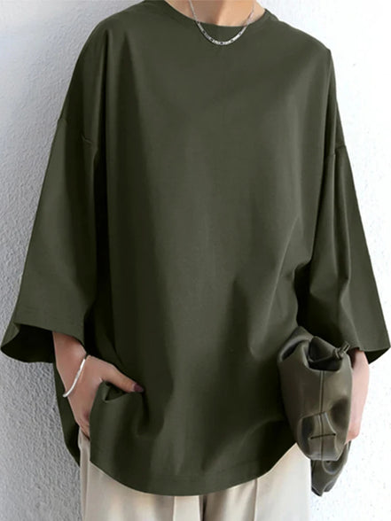 Women's Solid Cotton Blouse Shirt