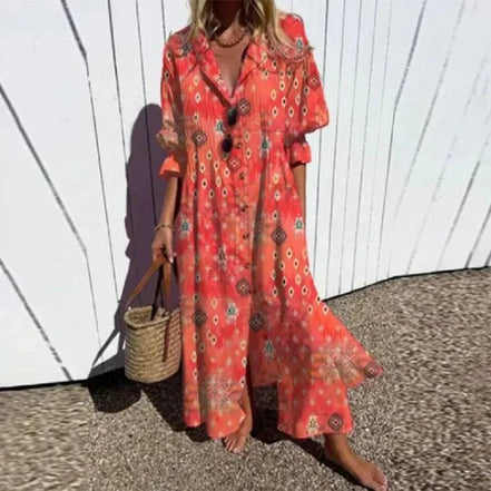 Women's Boho Cotton Dress