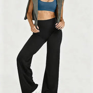 Women's Nude Soft Slim-Fit Yoga Pants for Gym & Running – Plus Size.