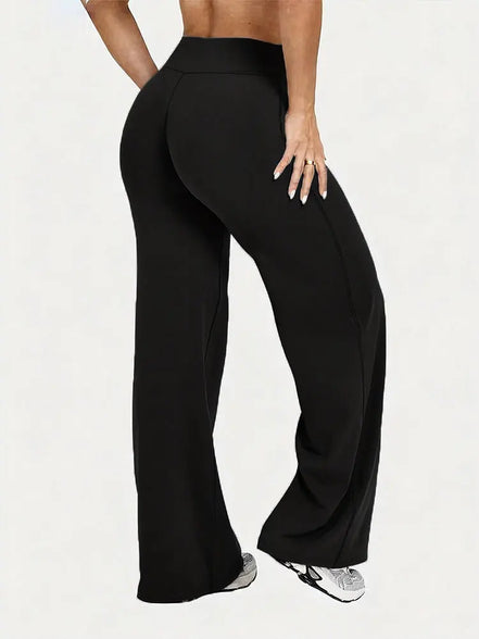 Women's Nude Soft Slim-Fit Yoga Pants for Gym & Running – Plus Size.