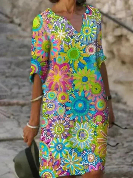 Women's Floral Midi Dress