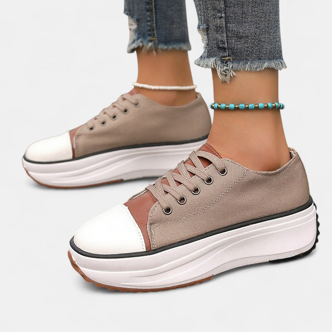 Women's White Leather Sneakers