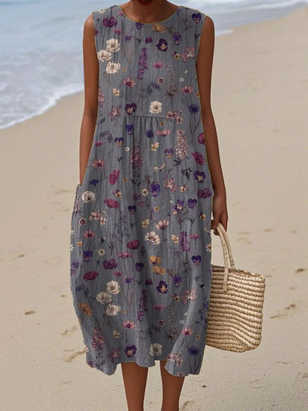 Women's Floral Midi Dress