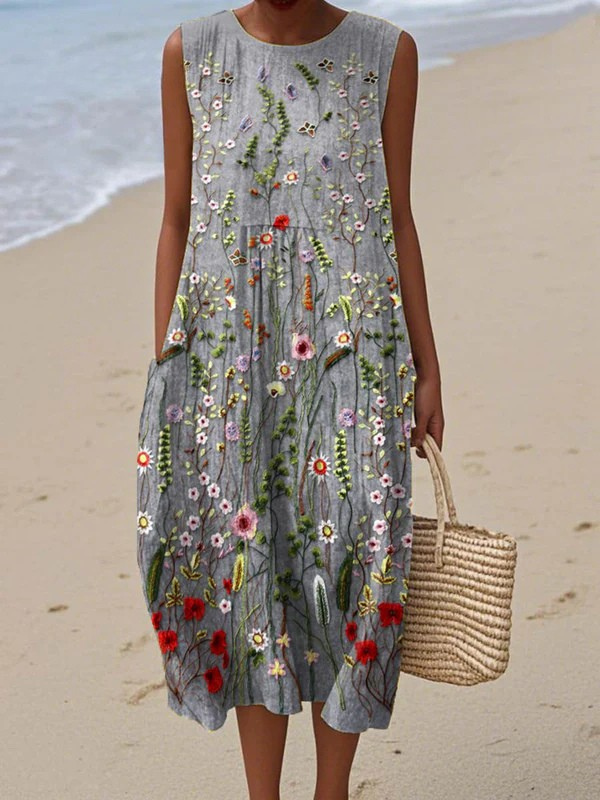 Women's Floral Midi Dress