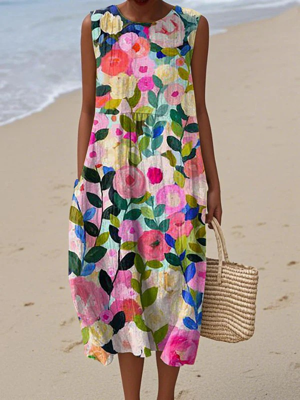 Women's Floral Midi Dress