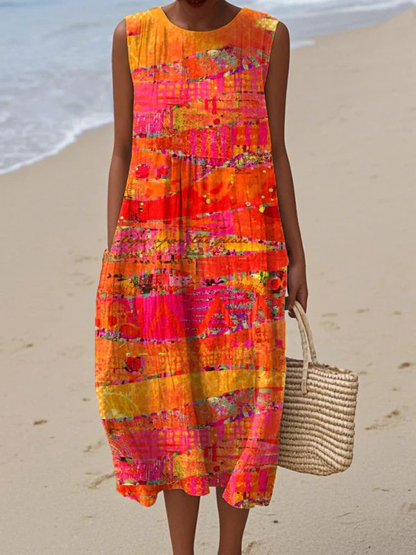 Women's Sunset Midi Dress