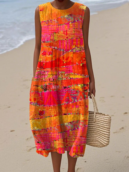Women's Sunset Midi Dress