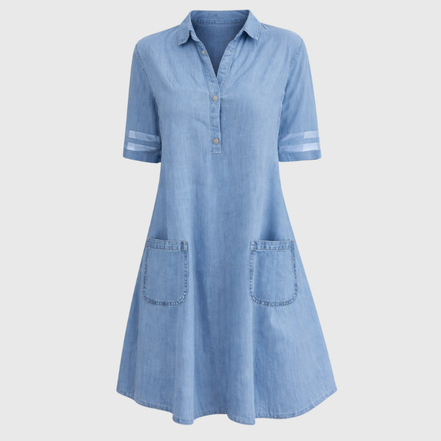Women's Blue Denim Mini Dress