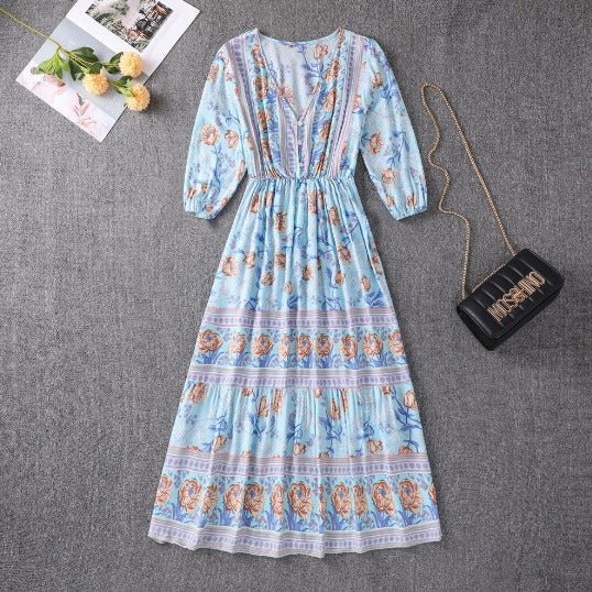 Women's Boho Cotton Dress