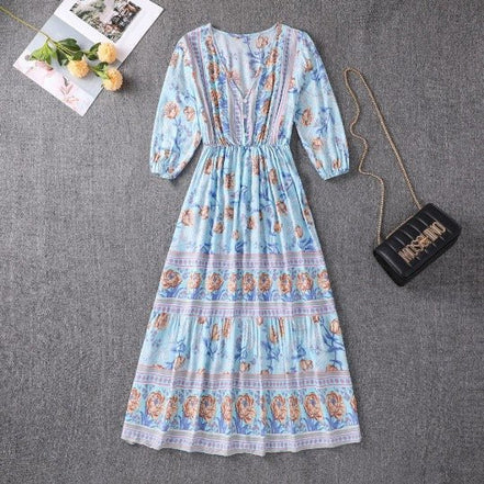 Women's Boho Cotton Dress