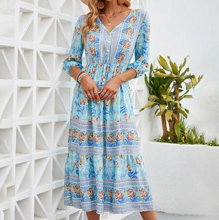 Women's Boho Cotton Dress