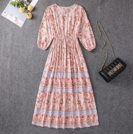 Women's Boho Cotton Dress