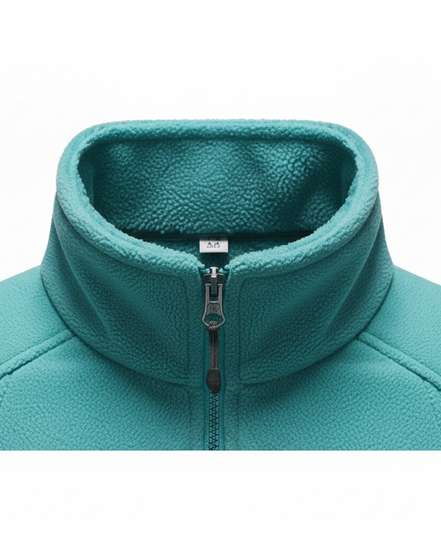 Women's Fleece Zip Up Turtleneck Sweatshirt