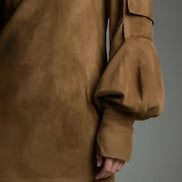 Women's Solid Suede Mini Dress