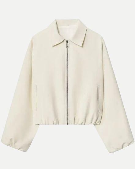 Women's Cropped Zip Jacket Polyester