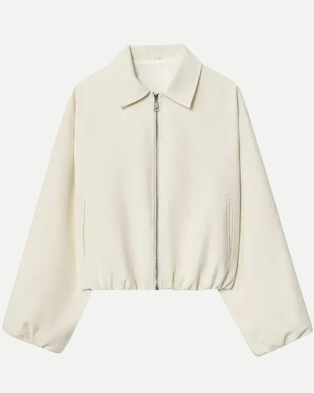 Women's Cropped Zip Jacket Polyester