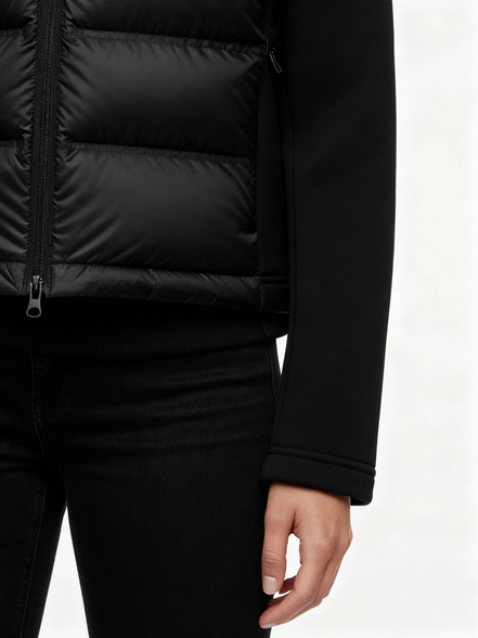 Women's Hooded Zip Up Turtleneck Jacket
