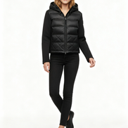 Women's Hooded Zip Up Turtleneck Jacket