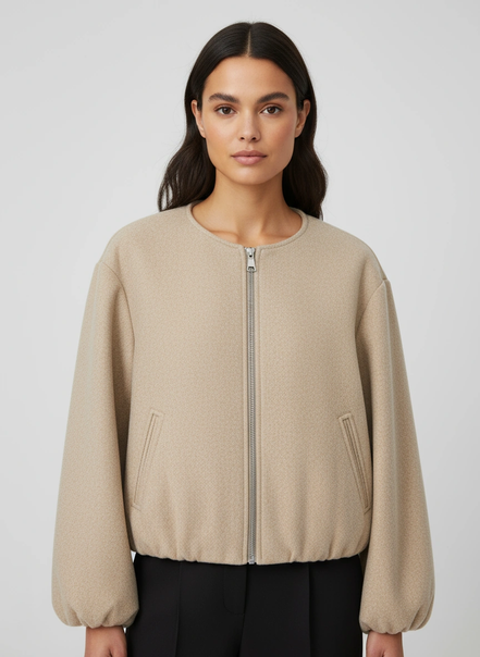 Women's Sporty Zip Jacket Polyester
