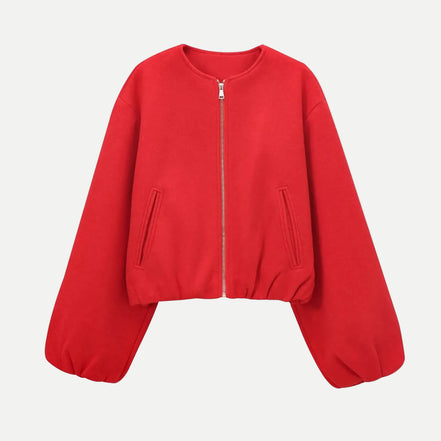 Women's Sporty Zip Jacket Polyester