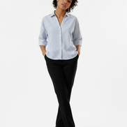 Women's Striped Loose Fit Casual Shirt