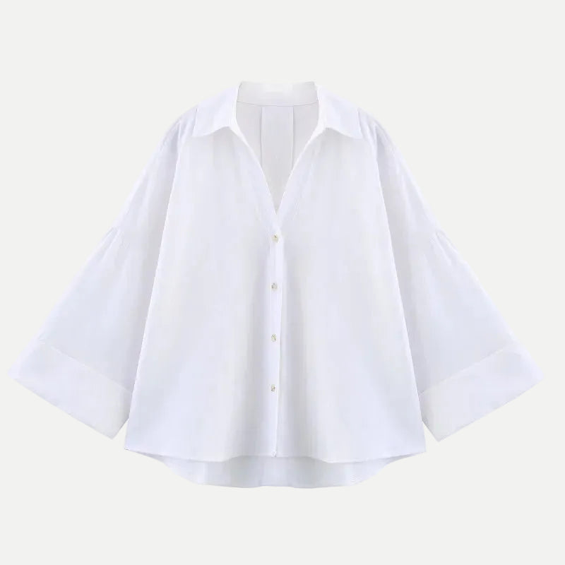 Women's Striped Loose Fit Casual Shirt