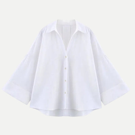 Women's Striped Loose Fit Casual Shirt