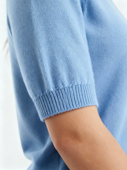Women's Wool Blend Stand Collar Sweater