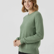Women's Wool Knit O-Neck Sweater