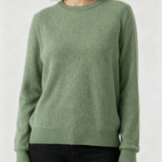 Women's Wool Knit O-Neck Sweater