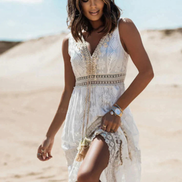 Women's Solid Cotton Maxi Dress